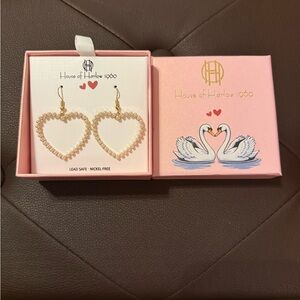 House of Harlow 1960 Heart Earrings